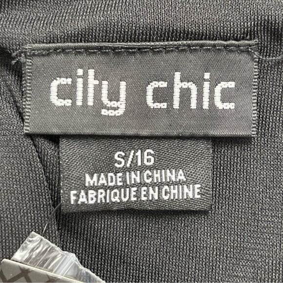 City Chic Women’s Black Sequin Sleeveless Mini Dress Sz S/16 - New - Picture 8 of 10